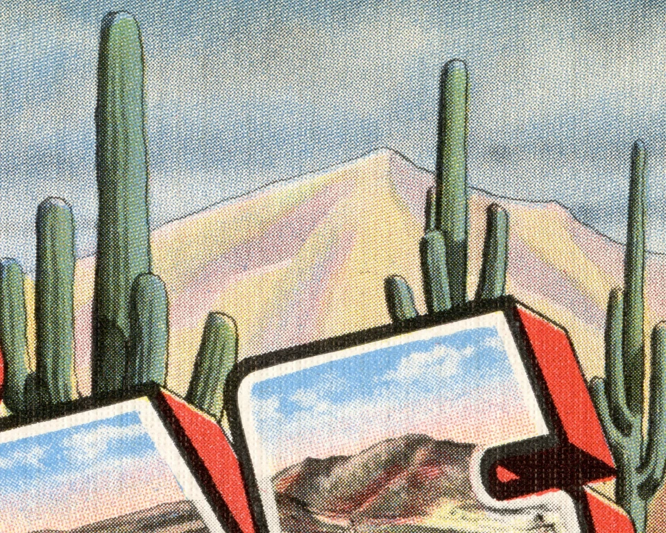 LAS VEGAS Large Letter POSTER! (up to 24" x 36") - Postcard - Southwest - Nevada - Image 2 of 4