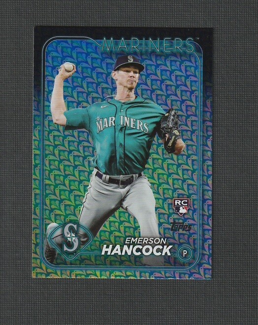 2024 Topps Series 1 Emerson Hancock Holiday Parallel #39 Seattle Mariners