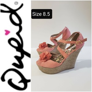 coral strappy sandals