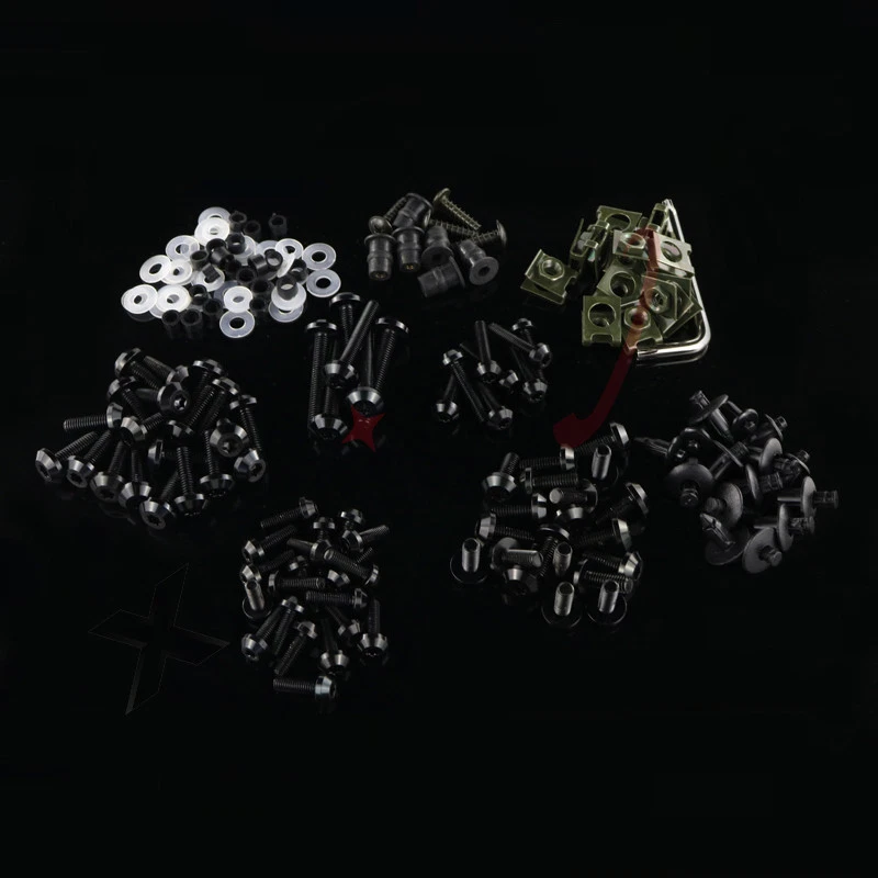 Полный комплект болтов обтекателя винты подходят для Kawasaki Ninja 400R 650R 250 1000 Z750R - Изображение 3 из 4