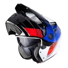 Caberg Tourmax Titan Motorcycle Helmet White Blue Red
