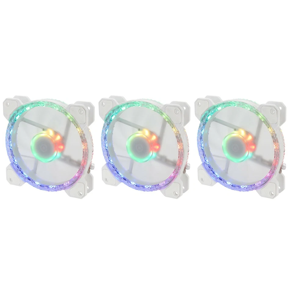 Gelid Solutions Stella Frost Daisy Chain 3 x 120mm ARGB PC Case Fans 70CFM  - Image 3 of 4