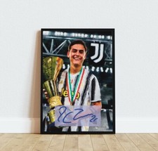 Paulo Dybala Juventus Autografo Idea Regalo Joya Cornice stampa poster Calcio