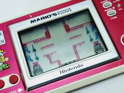 Vintage Nintendo Game & Watch Mario's Cement Factory 1983