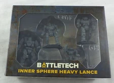 BattleTech: Inner Sphere Heavy Lance Pack Unpainted Miniatures (4pcs) 35727