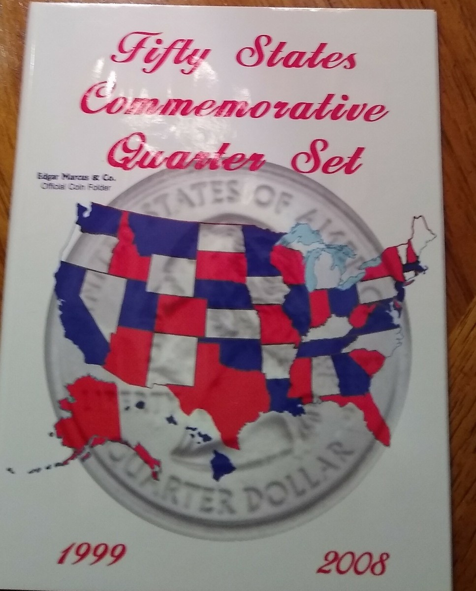 Coin Collecting Folders 50 State Quarters Date Set 1999 2008 (Set