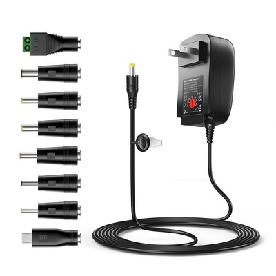 41W Universal 6V 9V 12V 15V 18V 20V 24V AC DC Adapter Power Supply for Househ...