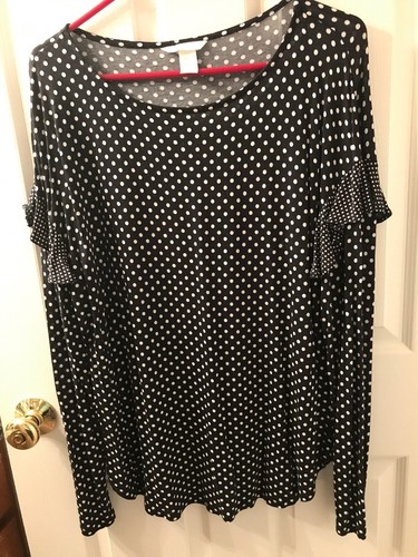 H&M Womens Polka Dot Top Size XL