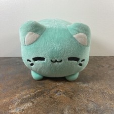 AURORA Tasty Peach Kitty Cat 7" Plush Toy Stuffed Animal Meowchi Mint Green