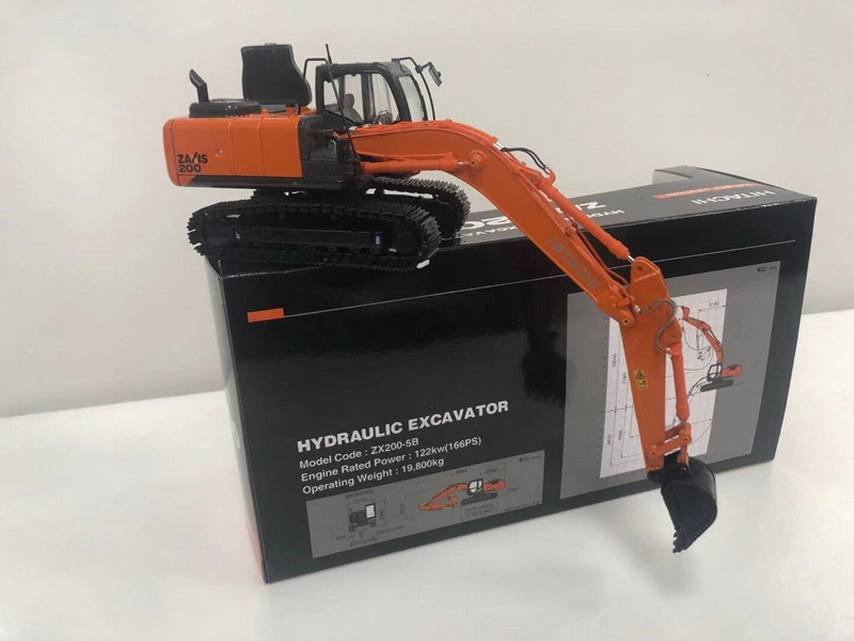 HITACHI ZAXIS200 ミニカー HITACHI Excavator ZX200-7 Miniature Model 4 Types