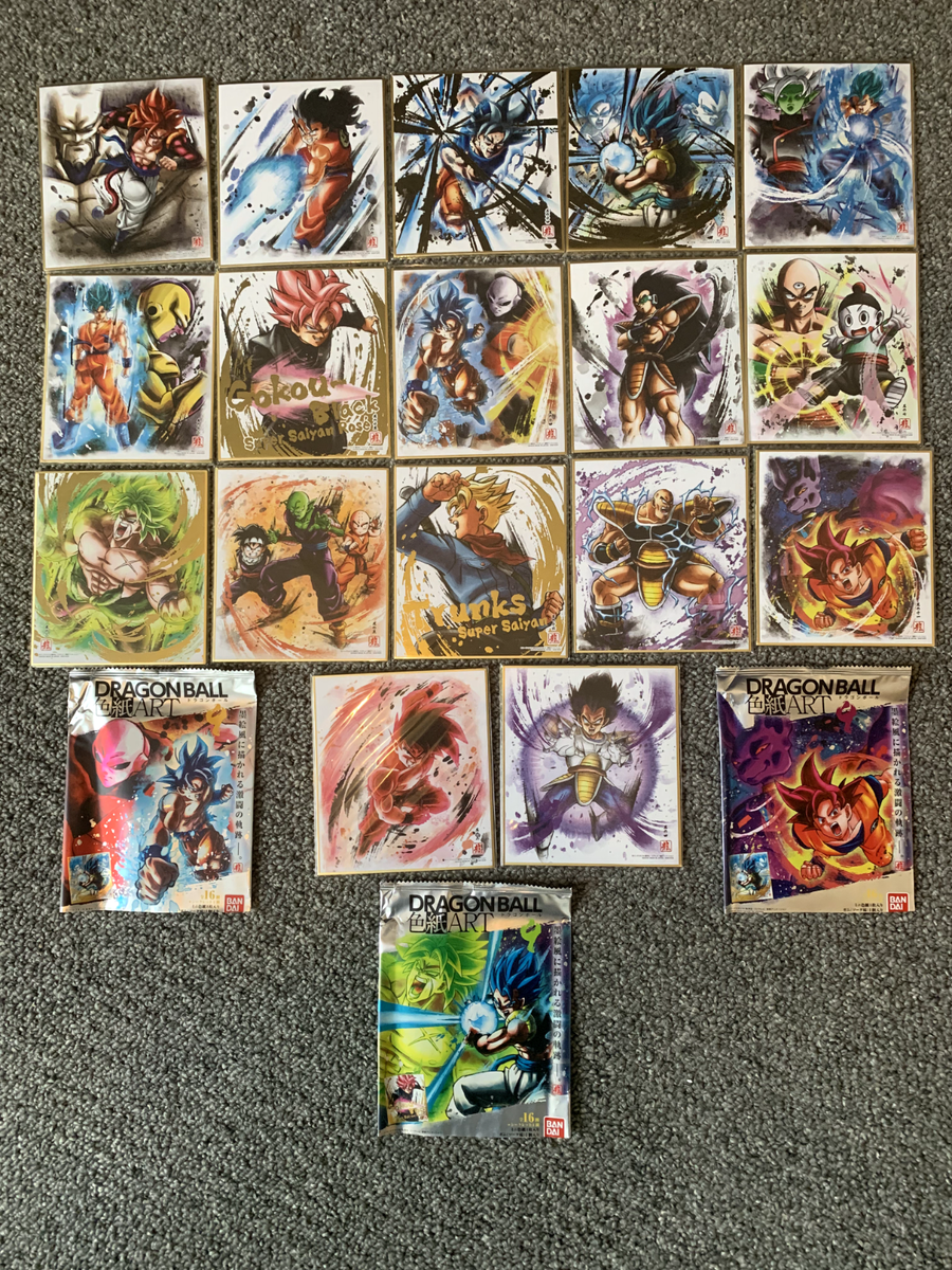 Dragon Ball Shikishi Art 5 : Le line-up avec Goku Ultra Instinct