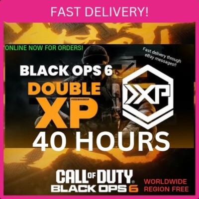 [40 Hours] Call of Duty Black Ops 6   Double XP COD BO6 GLOBAL CODE 2XP bo6 2xp