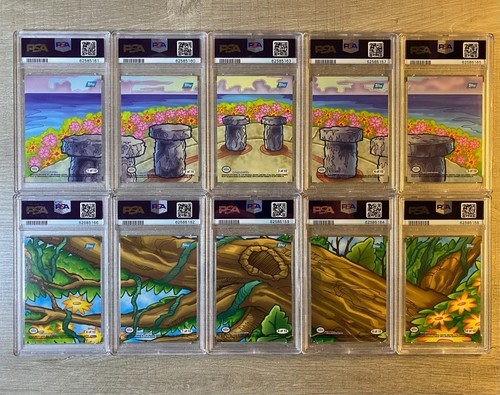 Pokemon TOPPS 2000 the movie - Complete sticker set 10/10 - all PSA8-9 - MINT - Picture 4 of 24