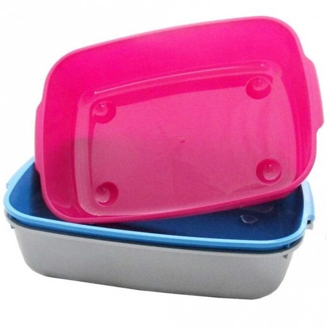 Single Large Cat Litter Tray with Scoop Kitten Litter Box for Cats