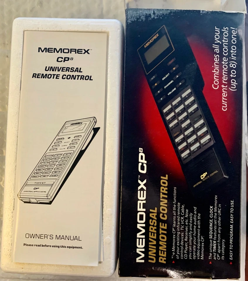 Memorex CP8 Turbo 320027 Universal Remote Control - Vintage VERY RARE NEW - Image 3 of 4