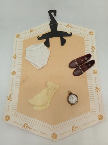 Vintage Ken/Allan Partial Accesory Pak Card Incomplete Barbie Mattel Japan 1962