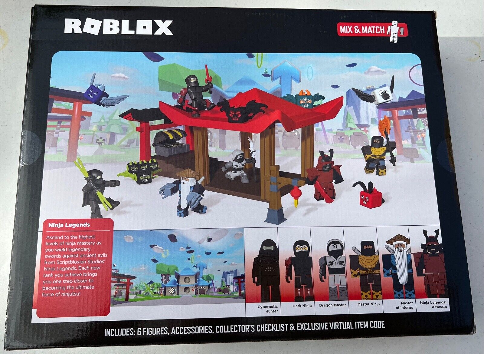 Roblox Ninja Legends Deluxe Playset 29 Pieces With Exclusive Virtual Item -  Action Figures, Facebook Marketplace