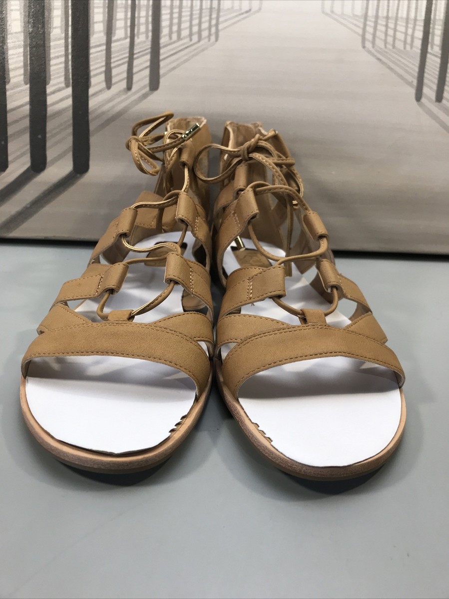 Franco Sarto Womens Tan Gladiator Sandals Size 10 M SKU#6604