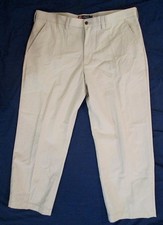 Ralph Lauren CHAPS Wrinkle & Stain Resistant Flat Front Pant Beige  * NEW