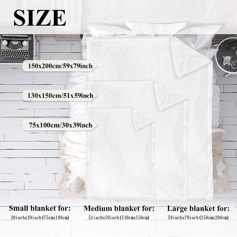 Warm Fleece Throw Blanket Rustic Skull Sunflower Sherpa Blanket for Sofa Gift - Image 2 of 4