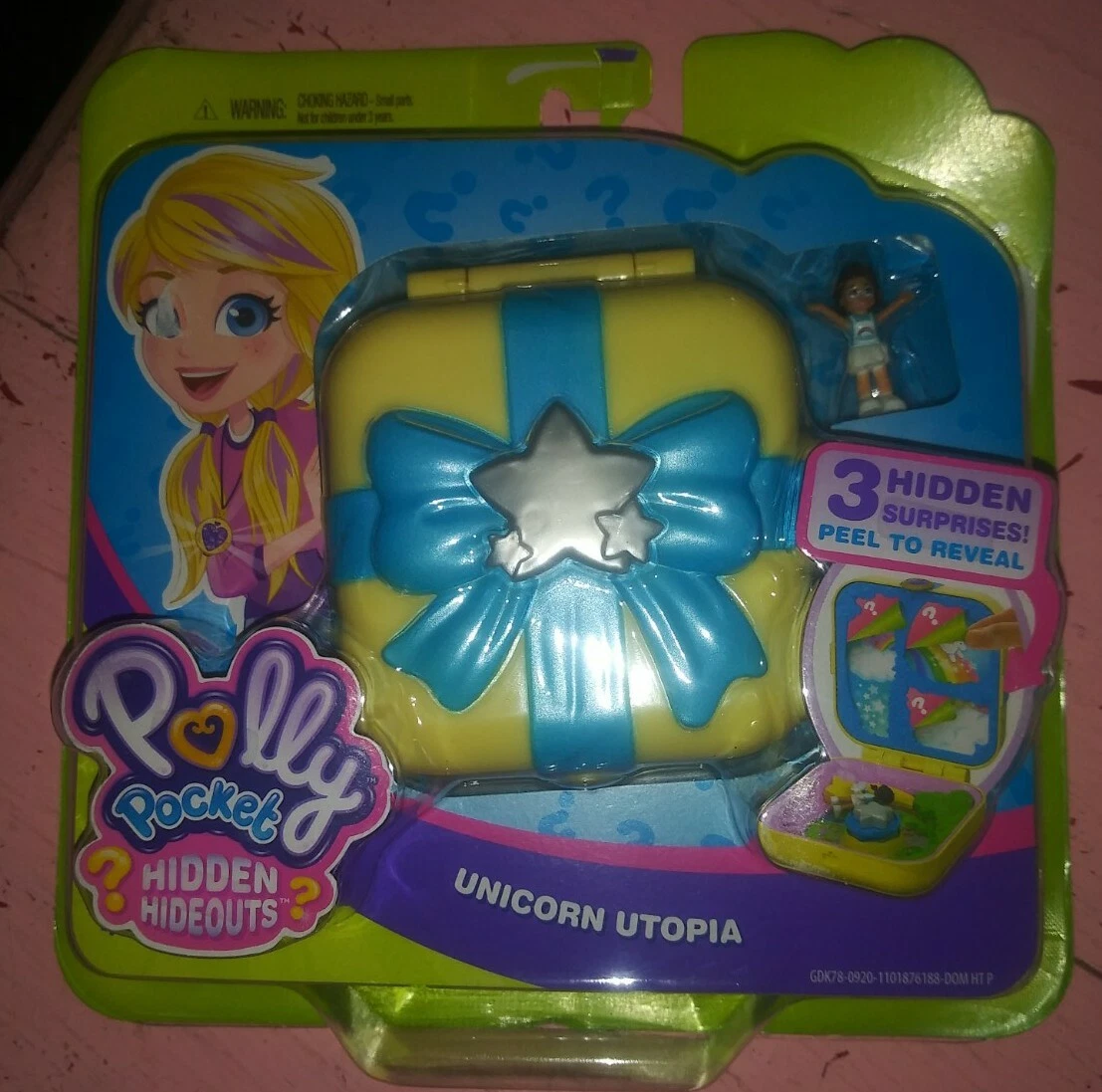 New nip Polly Pocket Hidden Hideouts Unicorn Utopia playset sealed