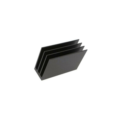 SK 654 100 SA Radiator: geprägt gerippt schwarz L: 100mm W: 35mm H: 70mm FISCHER