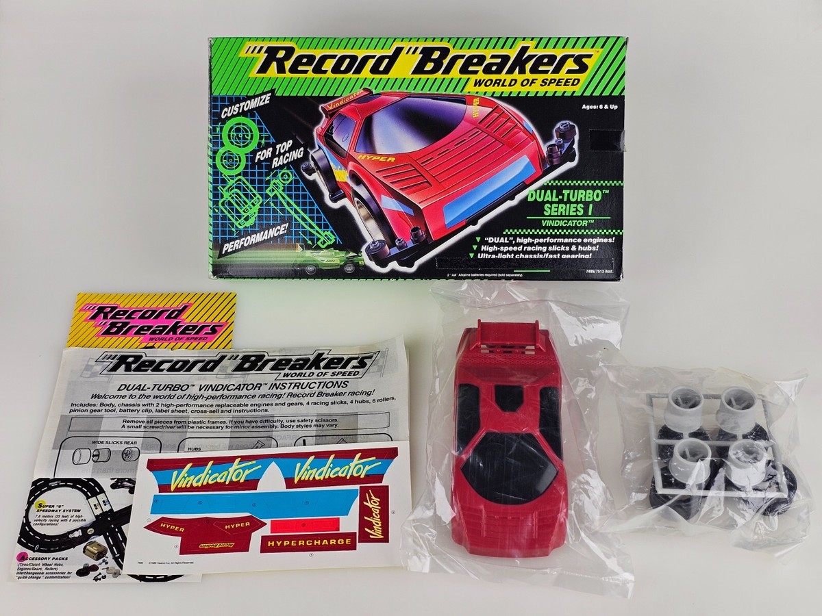 NO* Chassis Vindicator Dual Turbro Series 1 Record Breakers Hasbro