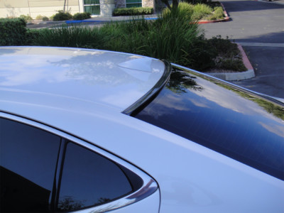 Rear Window Roof Spoiler For Toyota Corolla E170 2014-2018 - Unpainted Flexible PVC