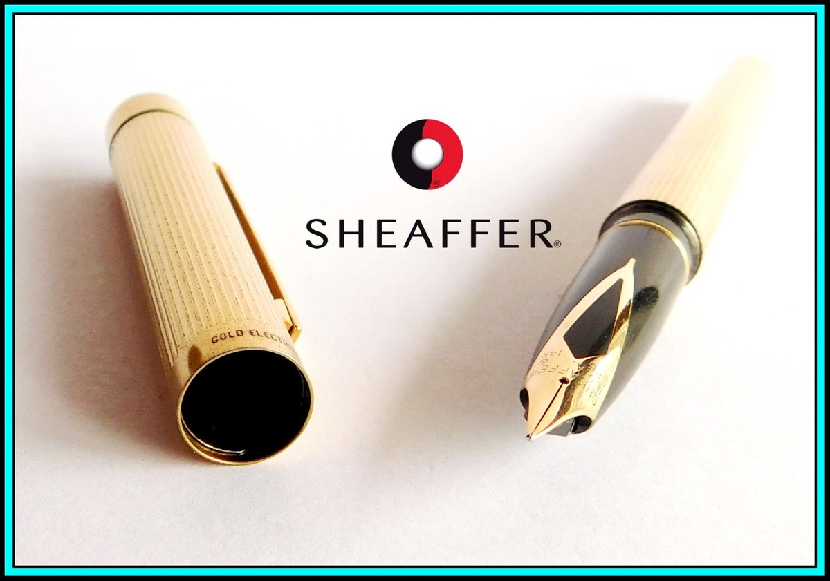 SHEAFFER 万年筆 タルガ 1005 23K G.P 14K SHEAFFER TARGA 1005 Fountain Pen, Gold Electroplated - Lined