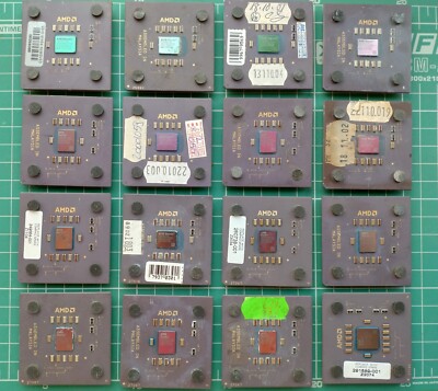 Lot 16 AMD Duron vintage CPUs