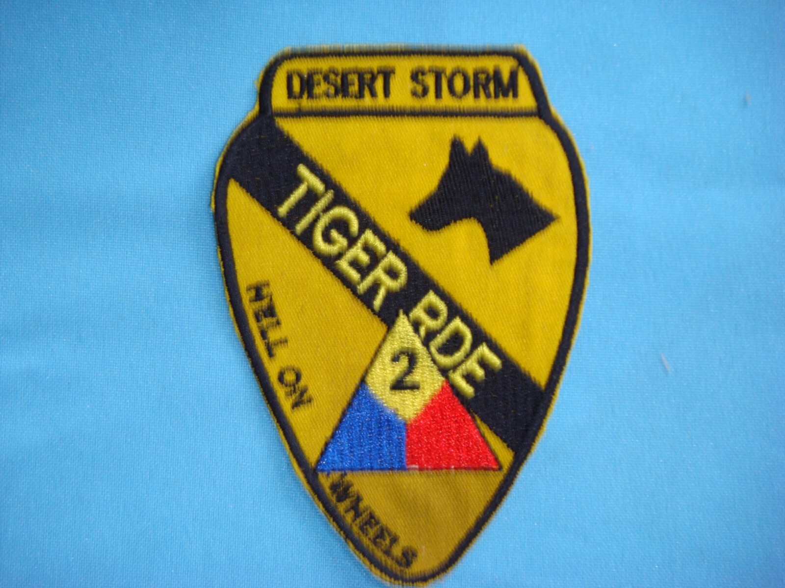 DESERT STORM US 2nd ARMORED DIVISION 2nd BRIGADE HELL ON WHEELS PATCH ...