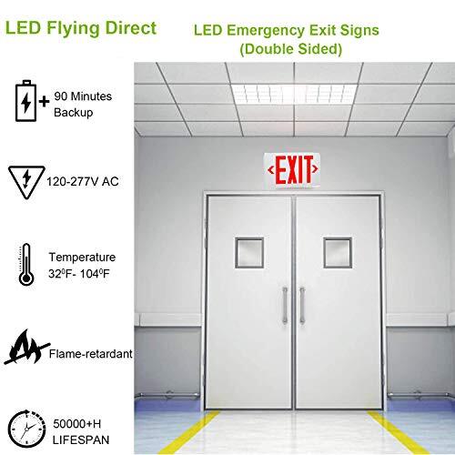 LED Exit Sign, Emergency Exit Light with Battery Backup, Double 1Pack