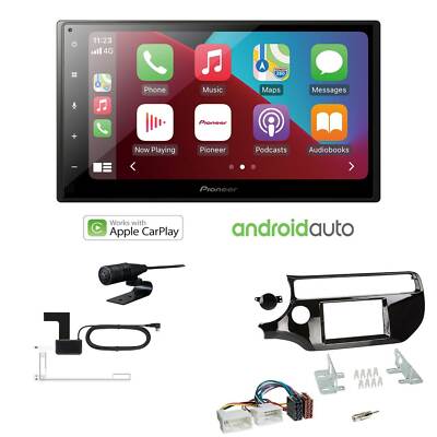 Pioneer Radio Apple CarPlay DAB für KIA Rio III ab 2015 Klavierlack schwarz