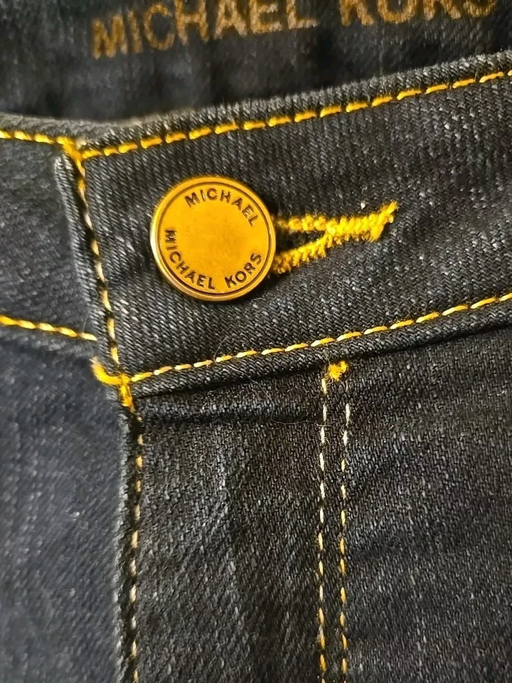 Michael Kors 牛仔裤女式深蓝色 8 码中腰弹力棉混纺 — 第 4/4 张图片