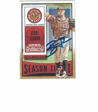BLAKE TRAHAN RC SIGNED IP 2015 PANINI CONTENDERS #15 SEASON TICKET AUTO