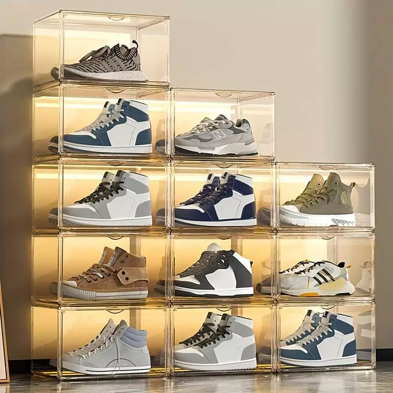 Container Store Best Sneaker Display Boxes Stackable Acrylic Shoe