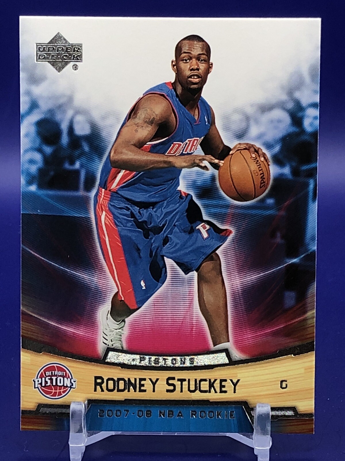2007-08 Upper Deck NBA Rookie Box Set #23 Rodney Stuckey RC Detroit Pistons
