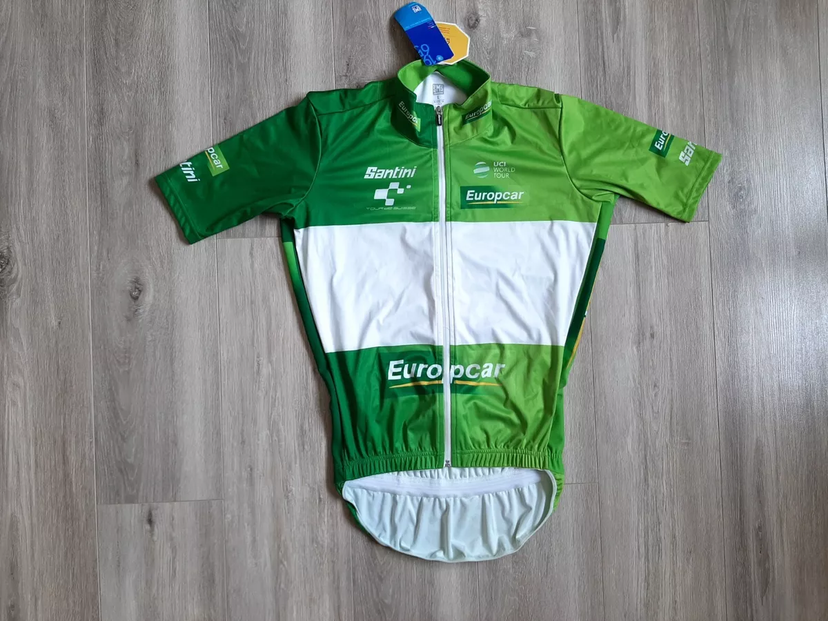 Santini Europcar Cycling Shirt Uci World Tour Jersey Size L Cycle