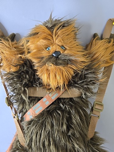 Disney Parks Star Wars Chewbacca Chewie zaino peluche 25" peloso Wookie Buddy - Foto 9 di 11