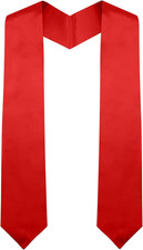 Graduation Stole,Plain Graduation Sash Unisex Adults Graduation Stole Class of 2