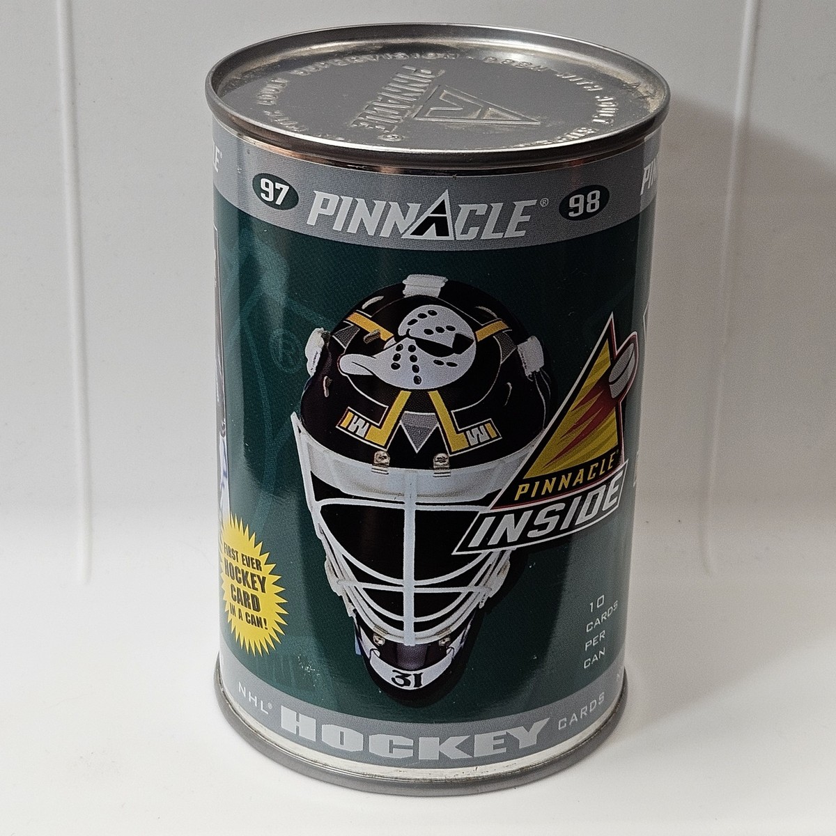 1997-98 Pinnacle Inside NHL Hockey Cards Sealed Tin Can Mighty