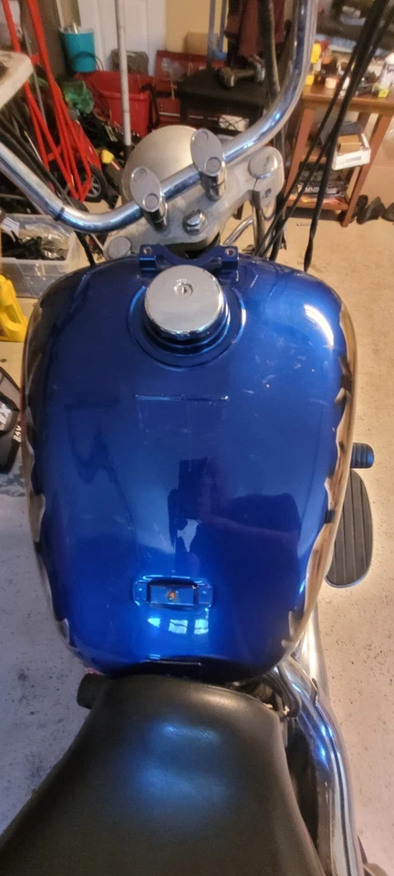 11-23 Kawasaki Vulcan Vaquero VN 1700 GAS FUEL TANK GREEN 51087-5194 - Image 2 of 4