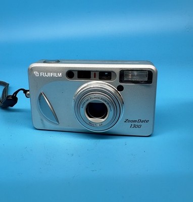 Fujifilm Zoom Date 1300 analoge Kompaktkamera 35 mm, silber - getestet *lesen*