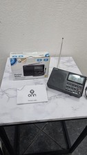 ONN Portable AM/FM Pocket Radio Black Excellent Condition