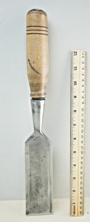 Old woodworking tools Vintage 2" T. H. Witherby bevel edge socket chisel