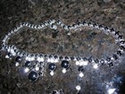 Women's Jewelry Jet Black, Clear & Silver Earrings Bracelet Necklace Your Gain — photo 4