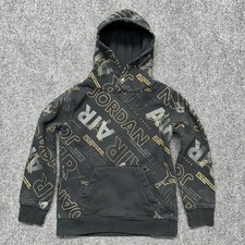 Air Jordan Hoodie Sweatshirt Jumpman AOP Youth Kids Medium 5-6 Years