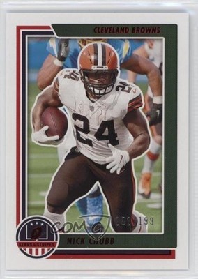 2021 Panini Chronicles Stars & Stripes Red 53/199 Nick Chubb #STS-NCH 13uy
