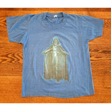 Vintage 80s Darth Vader T-Shirt Blue Short Sleeves Kids Size 10/12