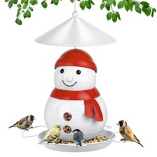 IWNTWY Bird Feeder for Outdoor Hanging, Heavy Duty Metal Wild Bird Feeder with S
